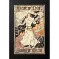 thumbnail image 2 of Grasset, Grasset 16x24 Black Modern Framed Museum Art Print Titled - Jeanne dArc-Sarah Bernhardt, 2 of 5