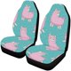 thumbnail image 1 of Juego de 2 fundas de asiento de coche ABPHQTO Cute Pink Fluffy Llama Alpaca, 1 of 3