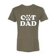 thumbnail image 2 of Wild Bobby, Best Cat Dad Daddy Gift, Pop Culture, Men Premium Tri Blend Tee, Military Green, X-Large, 2 of 3