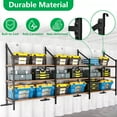 thumbnail image 3 of Heavy-Duty Shipping Container Shelving 4-Pack - Adjustable 3-Tier Steel Shelves, 800lb Load Rating per Bracket for Garage & Workshop Storage, 3 of 7
