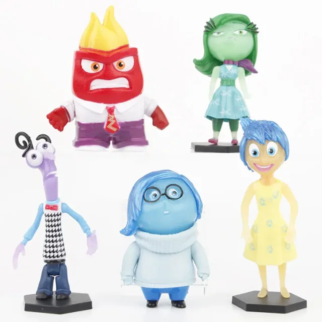 Inside Out 2 Figurines Boîte Surprise Joy Sadness Anger Disgust Cosbi Figurine d'Anime de Collection Mini Poupée Jouet Collection Modèle Cadeaux