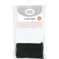 thumbnail image 4 of Luvable Friends Baby and Toddler Girl Nylon Tights, Black Pink, 0-9 Months, 4 of 5
