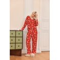 thumbnail image 3 of Ekouaer Women' 2 Piece Pajamas Fuzzy Fleece Sleepwear Set Long Sleeve Outfits 2025 Fall Loungewear, 3 of 6