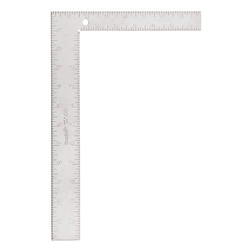 Empire Level 100IM Steel Carpenter Square with Inch and Metric Graduations, 8-Inch by 12-Inch