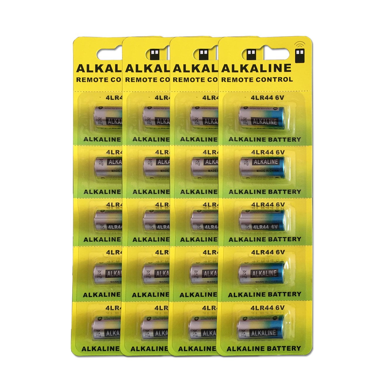 20pcs/4pack 4LR44 6V Dry Alkaline Battery Cells Car Remote Toys 28A 4AG13 544 L1325 4A76 Battery