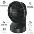 thumbnail image 6 of Honeywell QuietSet 9 Inch Oscillating Table Fan with 5 Speeds in Black for Small Rooms with Quiet Operation, HTF337B, 6 of 14