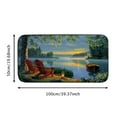 thumbnail image 5 of PHYHOO Lake house Indoor mat Winter Washable Holiday Indoor Bathroom Rugs,Non Slip Absorbent Trapper Mats,Funny Classroom/Kitchen Welcome Mat Floor Mat 19.68*39.37 in, 5 of 6