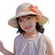 thumbnail image 1 of Sombrero de paja para niñas, sombrero de ala ancha para el sol, para verano y playa, para niñas de 4 a 10 años, 1 of 6