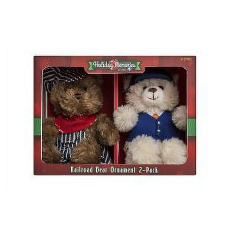 HM Plush Railroad Bear Ornaments