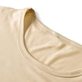 thumbnail image 4 of Camiseta de manga corta de verano para hombre con estampado de color puro (Champagne XL) Ehuebsd Para estrenar, 4 of 7