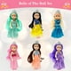 thumbnail image 4 of Little Dolls Set with Mini Princess Dolls for Girls – Princess Toy Dolls for Dollhouse –Small Doll Mini Princess Figures with Tiaras, Hair Accessories, 4 of 5