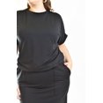 thumbnail image 4 of Conjunto casual de 2 piezas Roman Fashion /Tallas Extras, 7051 (Negro) negro 36, 4 of 6