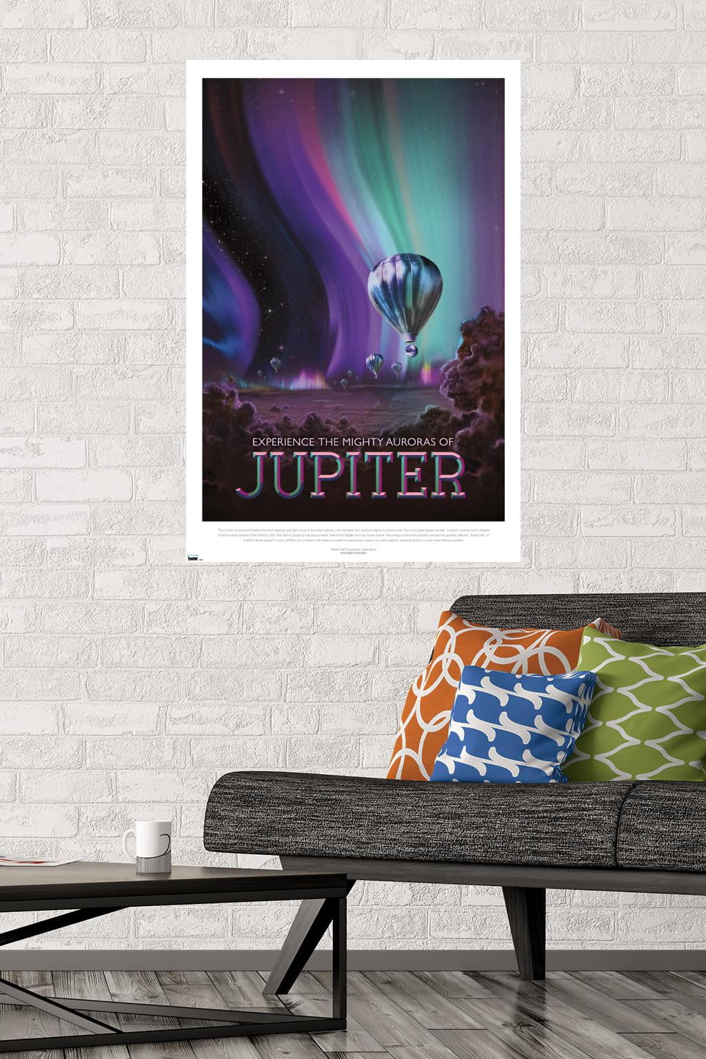 NASA - Jupiter Travel Poster Wall Poster, 22.375" x 34"