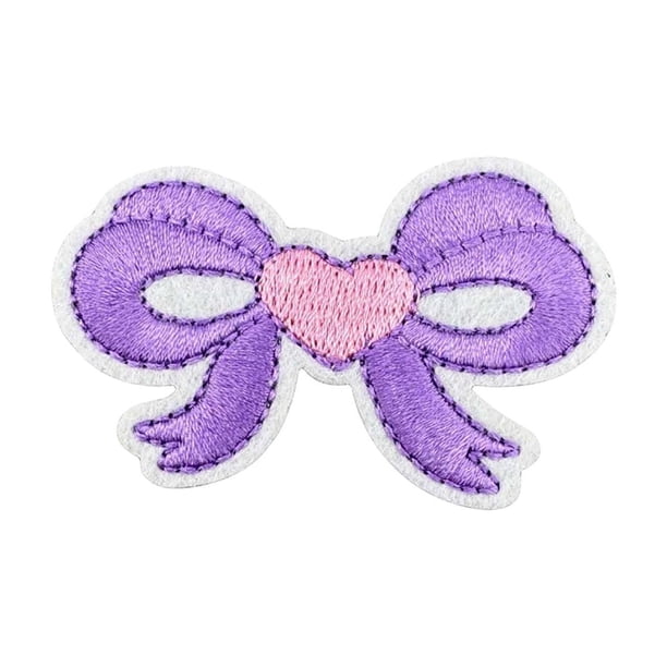 Parche de Lazo Bordado para Decoración de Ropa, Aplique de Tela para Camisetas, Bolsos, Almohadas, Accesorios Infantiles, Tapar Agujeros, Decoración Festiva, Artesanía Hecha a Mano.