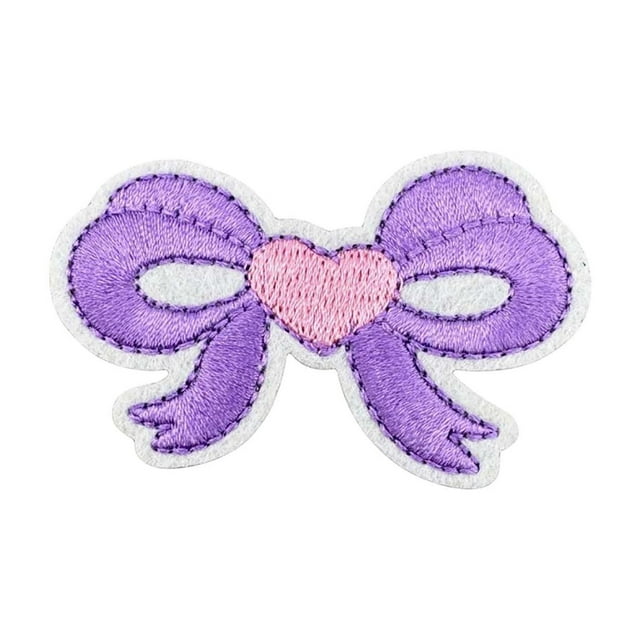 Parche de Lazo Bordado para Decoración de Ropa, Aplique de Tela para Camisetas, Bolsos, Almohadas, Accesorios Infantiles, Tapar Agujeros, Decoración Festiva, Artesanía Hecha a Mano.