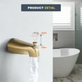 thumbnail image 4 of Wowow 6 in. Shower System with Bathtub Spout-Shower and Thermostatic Valve in Gold, 4 of 8