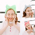 thumbnail image 4 of Spa Headband - 3 Pcs Bowknot Headbands For Girls Women Lovely Soft Elastic Headband With Makeup Brush Set, Hair Wraps Makeup Bands Shower Headband, 4 of 4
