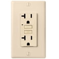 thumbnail image 5 of Faith 20A GFCI Outlet, Slim, GFI Receptacle with Wall Plate, Ivory, 5 of 5