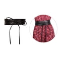 thumbnail image 4 of Cinturón de Cintura ancha Baoblaze Pretina ancha de cuero PU negro para mujer, 4 of 8