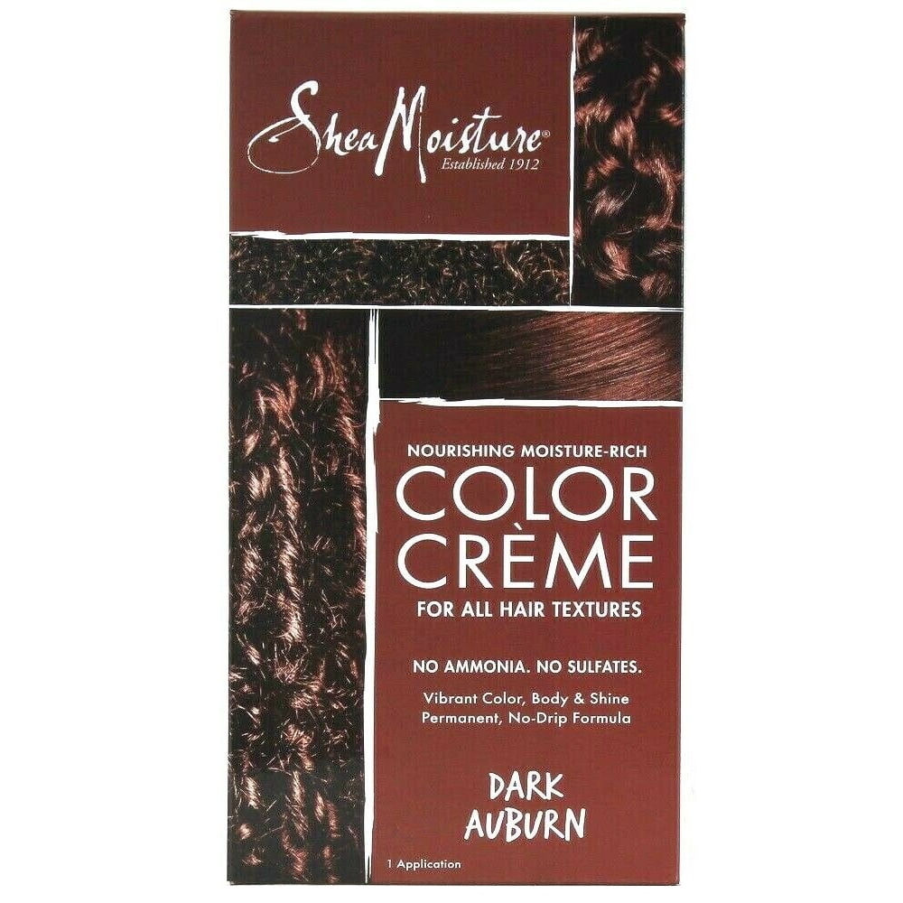 Shea Moisture Nourishing MoistureRich Hair Color Crème Kit, Dark Auburn