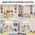 thumbnail image 5 of Red Mushrooms Kitchen Curtains Window Panels, Spring Floral Farmhouse Botanical Elegant Insulated Window Treatment Curtain, Grommet Curtains for Bedroom/Living Room/Bathroom, 2 Piece 42"Wx54"L, 5 of 8