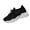 Black, variant on XIMIN Women's Slip On Sneakers Lace Up Breathable Mesh Running Shoes Supportive Walking Trainers Lightweight Fitness Footwear Athletic Casual Fashion Sneakers