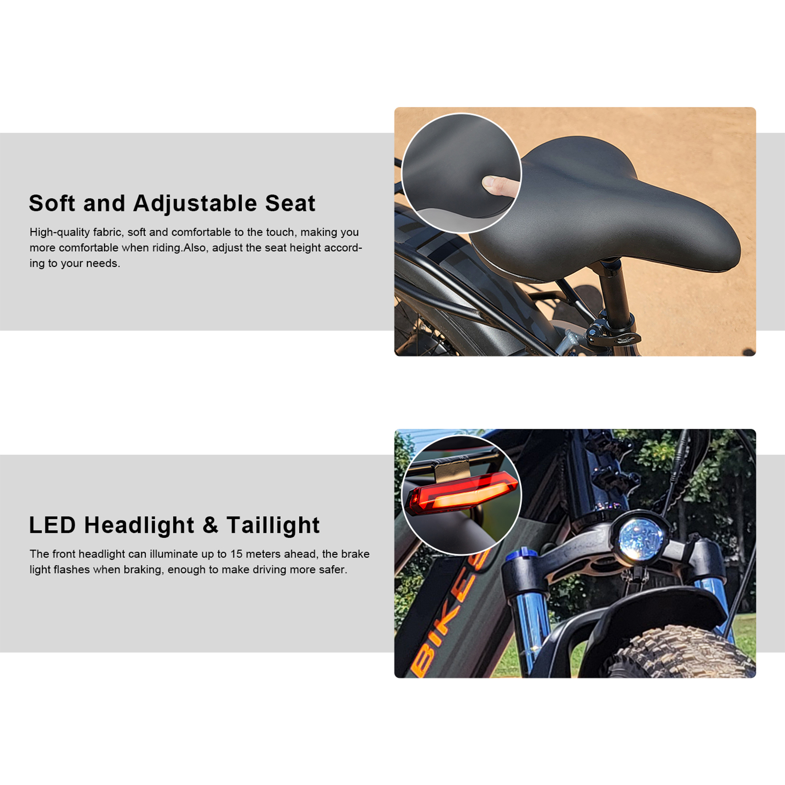 SENADA 26" Fat Tire Electric Bike for Adults, 1000W Peak Mountain Electric Bicycle 30MPH 65Miles Range, Ebike for Adult with 48V 17.5AH Battery, Colorful LCD Display & 7 Speed