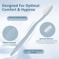thumbnail image 2 of Cepillo de dientes DR.BRIGHT, paquete de 40 unidades, envuelto individualmente con raspador, 2 of 8