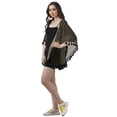 thumbnail image 3 of Moomaya Open Front Printed Shrug Printed Kimono Sleeve Beach Cover Up For Women, 3 of 5