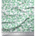 thumbnail image 1 of Soimoi Polyester Crepe Fabric Leaves & Floral Block Printed Craft Fabric by The Yard 52 Inch Wide, 1 of 3