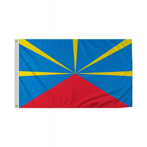 Promopatriot Reunion Country Flag 3x5 Ft Outdoor Nylon Double Stitched Edges Canvas Header Brass Grommets 3'x5' Reunion