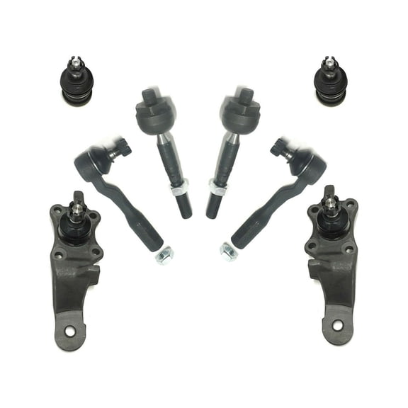 8 Pc New Suspension Kit Left & Right Front Lower Ball Joints Inner Outer Tie Rod End Upper Ball Joints Fits select: 2000-2002 TOYOTA TUNDRA, 2001-2002 TOYOTA SEQUOIA