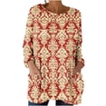 thumbnail image 2 of Women's Casual Long Sleeve Loose Fit Top with Pockets for Everyday Wear, 2 of 5
