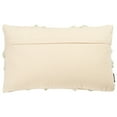 thumbnail image 3 of SAFAVIEH Ashlin Solid Checkered Accent Pillow, 12" x 20", Beige/Teal, 3 of 3