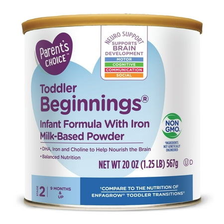 Parent's Choice Toddler Beginnings Infant Formula with Iron, 20 (Best Formula For Gerd)