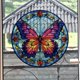 thumbnail image 3 of 4 Pieces Glass Window Clings Anti-Collision Butterfly Window Clings Decals Removable Non Adhesive Window Stickers Window, 3 of 5