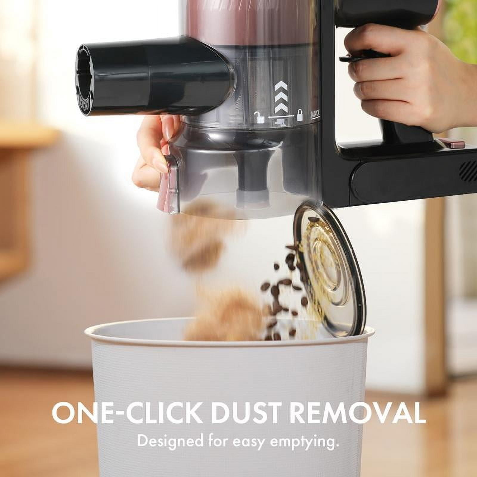 Homeika Cordless Vacuum Cleaner--H320, 28Kpa Powerful Suction, 380W Powerful Brushless Motor, 8-in-1 Lightweight Handheld Vacuum Cleaner, 50-Minute Runtime, Removable Battery, For Pet Hair and Carpet