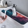 thumbnail image 7 of Xecao Cosmic Paint Swirl for Kitchen Sink Splash Guard Faucet Mat , Faucet Guard & Draining mat, (15" X 5.5" ), 7 of 7