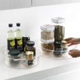 thumbnail image 1 of Divided Lazy Susan Turntable Storage Container for Kitchen Cabinet, Pantry, Refrigerator, Countertop Food Safe - Turntable Spice Rack for the Kitchen Cupboard,Spinning Organizer for Food Pouches, 1 of 5