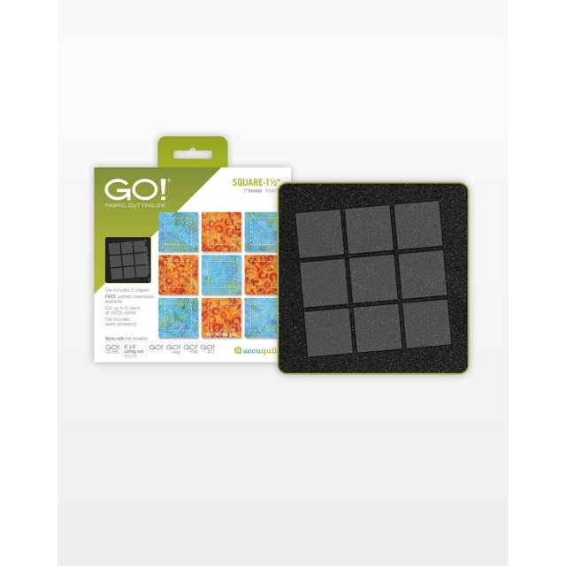 Troquel para corte de tela AccuQuilt GO! Cuadrado-1 de 1,5"