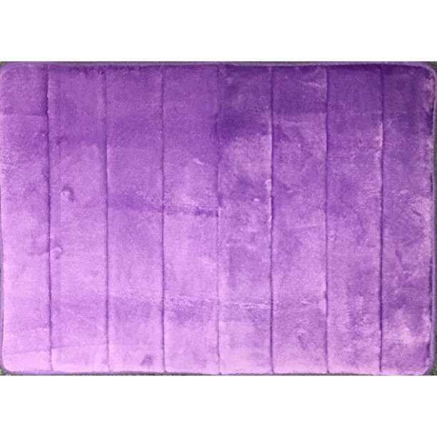WPM'S Incredibly Soft and Absorbent Memory Foam Bath Mat, 17 By 24inch
