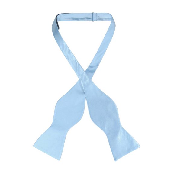 Biagio SELF TIE Bow Tie Solid BABY BLUE Color Men's BowTie
