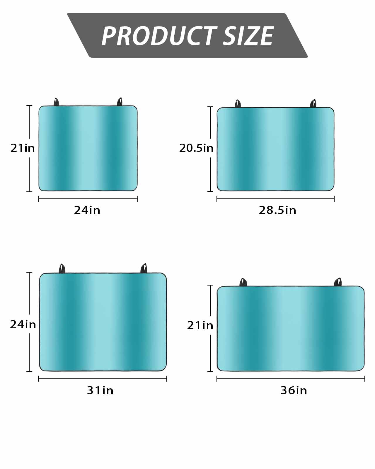 Stove Top Covers for Electric Stove, Teal Ombre Glass Stovetop Cover Protector, Modern Abstract Art Farmhouse Gradient Induction Cooktop Protector Oven Mat for Kitchen Countertop 28.5"x20.5"