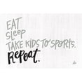 thumbnail image 3 of Barrett, Erin 14x11 Black Modern Framed Museum Art Print Titled - Eat Sleep Sports Repeat, 3 of 5