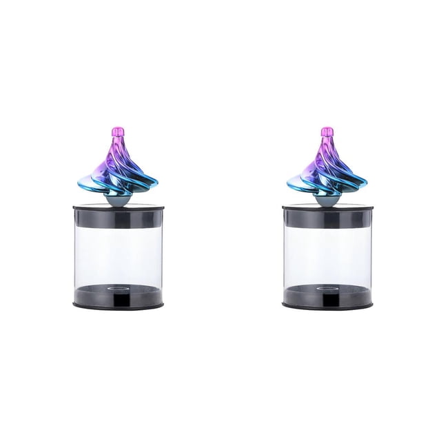 Vogacara Giroscopio neumático Juguete Descompresión Gyro Viento que sopla Peonza Adultos Estrés Ansiedad Alivio Juguete, color dual 2 colores 2piezas Vogacara CBP064220