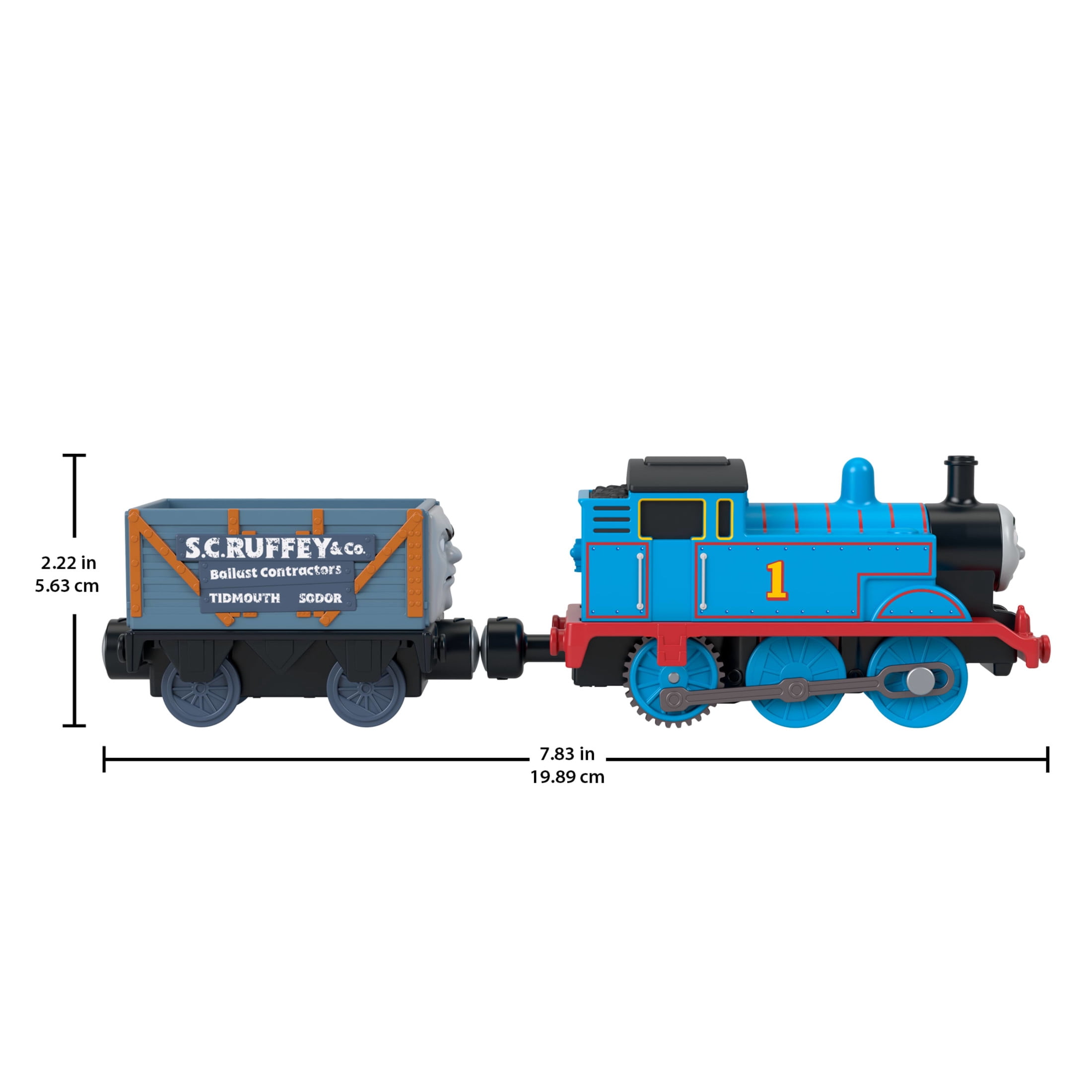 Thomas & Friends by Fisher-Price Motorized Engine, Battery-Powered Thomas Toy Train & S.C. Ruffey Truck