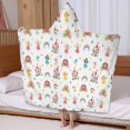 thumbnail image 5 of Fairy Princess Castle Pattern Hooded Bath Towel，60"x35" for Ages 3 To 12 Kids, Quick Dry Lightweight Soft Microfiber Hood Beach Towel Cover Up for Kids, 5 of 7