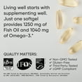 thumbnail image 5 of Sports Research® Triple Strength Omega 3 Fish Oil 1250mg Wild Alaska Pollock Burpless (90 Softgels), 5 of 8