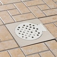 thumbnail image 3 of Drenaje de piso de acero inoxidable, escurridor de residuos de piso de baño de acero inoxidable, escurridor de residuos de ducha largo lineal elaborado con cuidado, 3 of 8