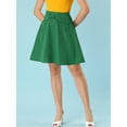 thumbnail image 5 of Allegra K Women's Summer A-Line Bow High Waist Above Knee Mini Skirt, 5 of 6